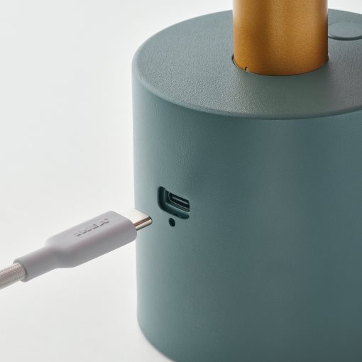 NODMAST, φορητό φωτιστικό με ενσωματωμένο φωτισμό LED/λειτουργία με μπαταρία, 26 cm, 505.759.05