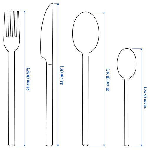 STOCKHOLM 2025, 24-piece cutlery set, 505.924.34