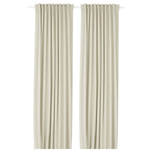 KORGMOTT, block-out curtains with heading tape/1 pair, 145x300 cm, 505.971.58
