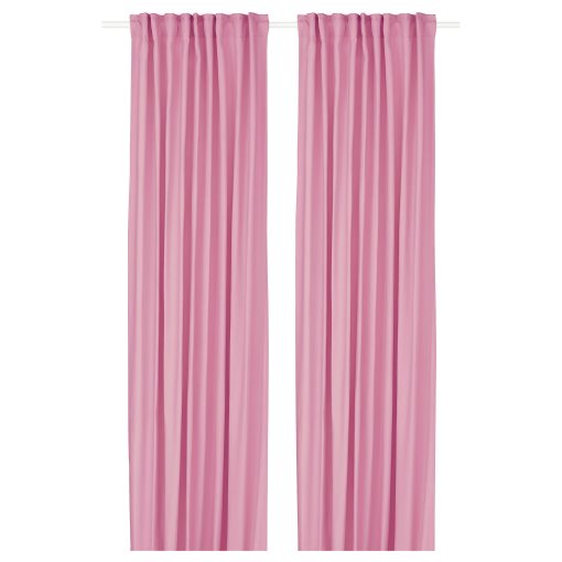 GINSTMOTT, curtains with heading tape/1 pair, 145x300 cm, 505.971.82