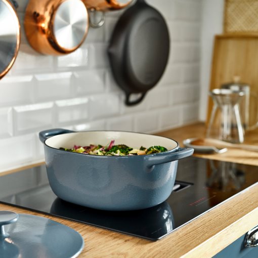 VARDAGEN, casserole with lid/enamelled cast iron, 5 l, 506.057.09