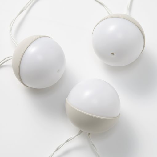 SOLVINDEN, ηλιακή γιρλάντα φωτισμού με ενσωματωμένο φωτισμό LED/12 λαμπτήρες, 506.191.84