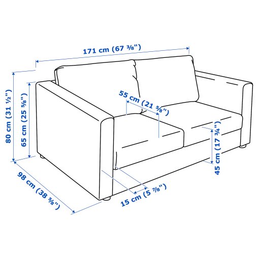 VIMLE, 2-seat sofa, 593.062.92