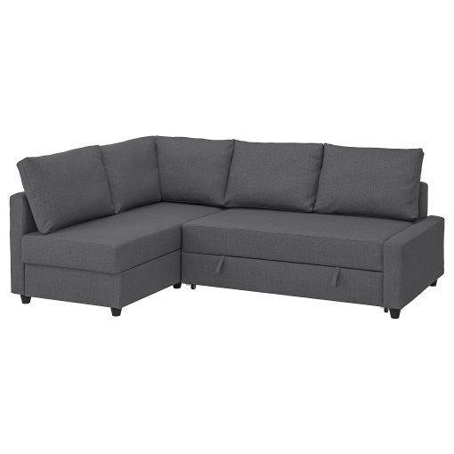 FRIHETEN, corner sofa-bed with storage with extra back cushions, 593.266.24