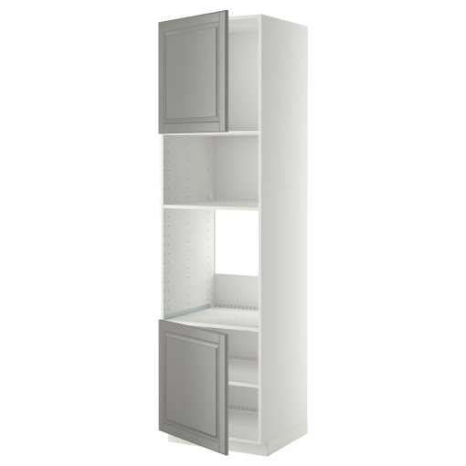 METOD, high cabinet for oven/microwave with 2 doors/shelves, 60x60x220 cm, 594.614.62