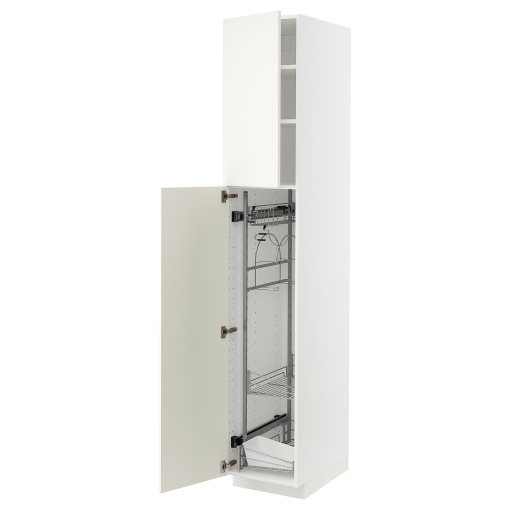 METOD, high cabinet with cleaning interior, 40x60x220 cm, 594.630.55