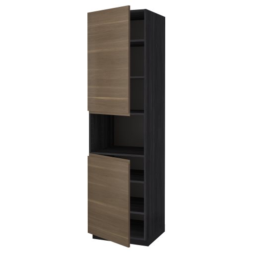 METOD, high cabinet for microwave with 2 doors/shelves, 60x60x220 cm, 594.640.12