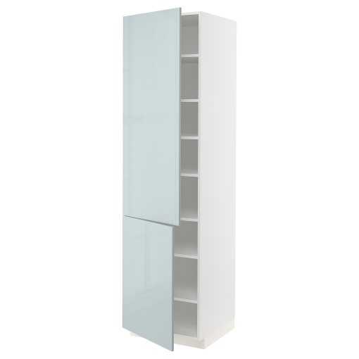 METOD, ψηλό ντουλάπι με ράφια/2 πόρτες, 60x60x220 cm, 594.787.59