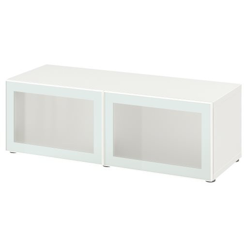 BESTÅ, shelf unit with doors, 120x42x38 cm, 594.891.64
