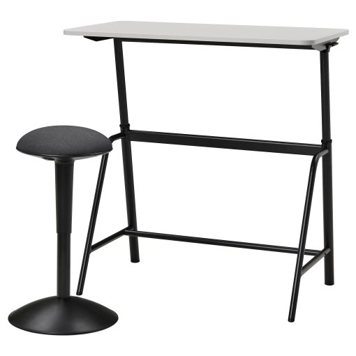 GLADHÖJDEN/NILS, table and sit/stand support, 595.012.22