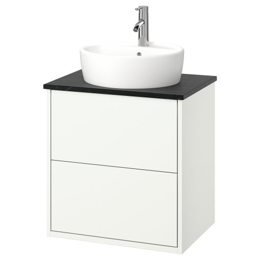 HAVBACK/TORNVIKEN, wash-stand with drawers/wash-basin/tap, 62x49x79 cm, 595.215.26