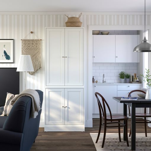 HAVSTA, storage combination with doors, 81x47x212 cm, 595.347.55