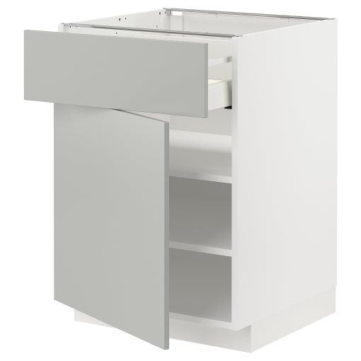 METOD, base cabinet with drawer/door, 60x60 cm, 595.393.95