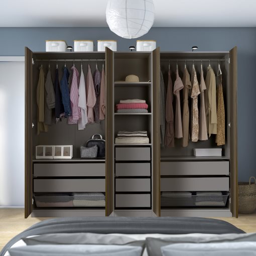 PAX/STORKLINTA, wardrobe combination, 250x58x201 cm, 595.629.13