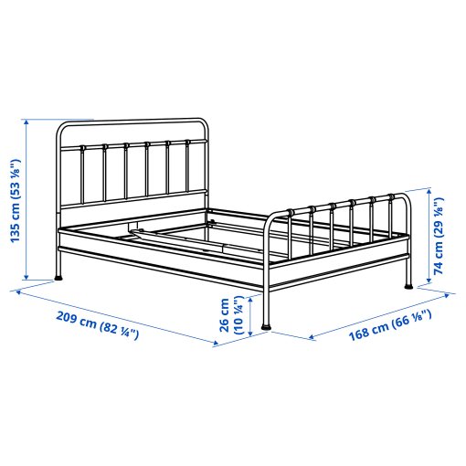 STJARNO, bed frame, 160x200 cm, 595.634.46