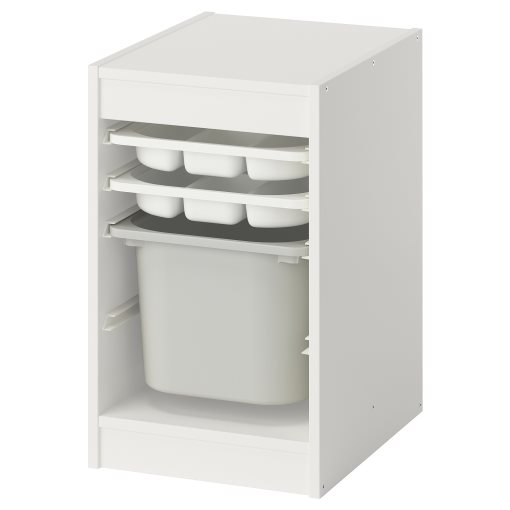 TROFAST, storage combination with boxes/trays, 34x44x56 cm, 595.732.28