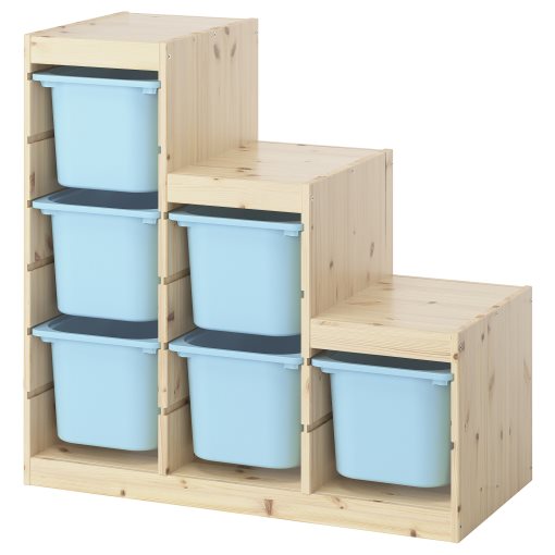 TROFAST, storage combination with boxes, 94x44x91 cm, 595.734.12