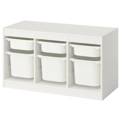 TROFAST, storage combination with boxes, 99x44x56 cm, 595.744.59