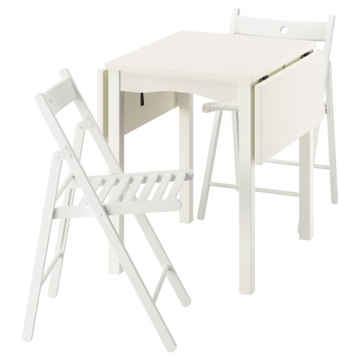 HAUGA/FRÖSVI, table and 2 folding chairs, 55x82x109/74 cm, 595.748.93