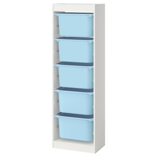 TROFAST, storage combination with boxes, 46x30x145 cm, 595.754.73