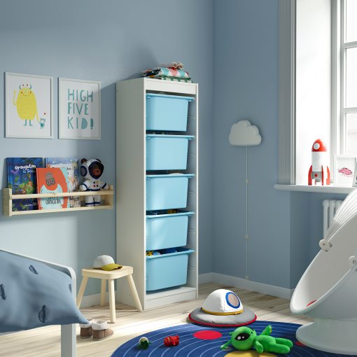 TROFAST, storage combination with boxes, 46x30x145 cm, 595.754.73