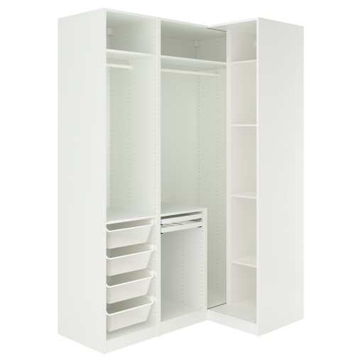 PAX/FYRUDDEN, corner wardrobe, 161/111x236 cm, 595.817.56
