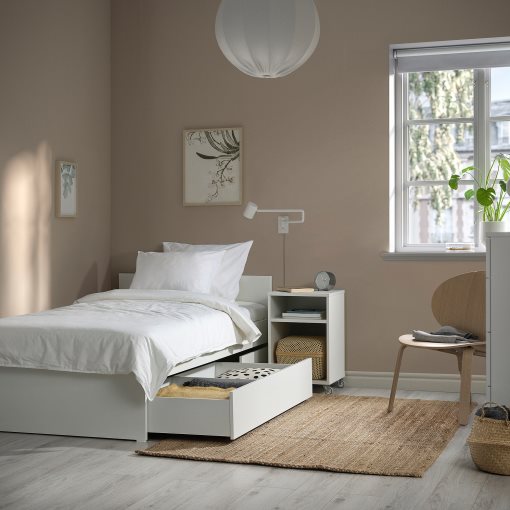 VIHALS, bed frame with 2 storage boxes, 90x200 cm, 595.819.83