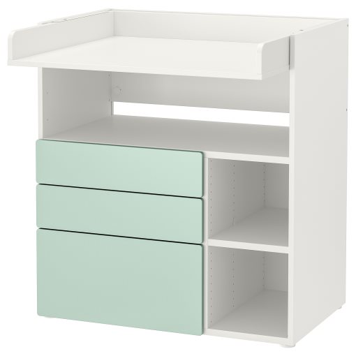 SMÅSTAD, changing table with 3 drawers, 90x79x100 cm, 595.827.65