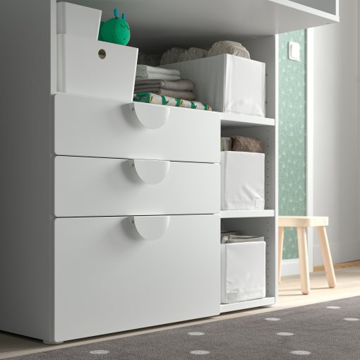 SMÅSTAD, changing table with 3 drawers, 90x79x100 cm, 595.827.65