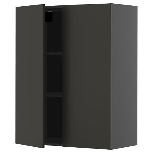 METOD, wall cabinet with shelves/2 doors, 80x100 cm, 595.869.66