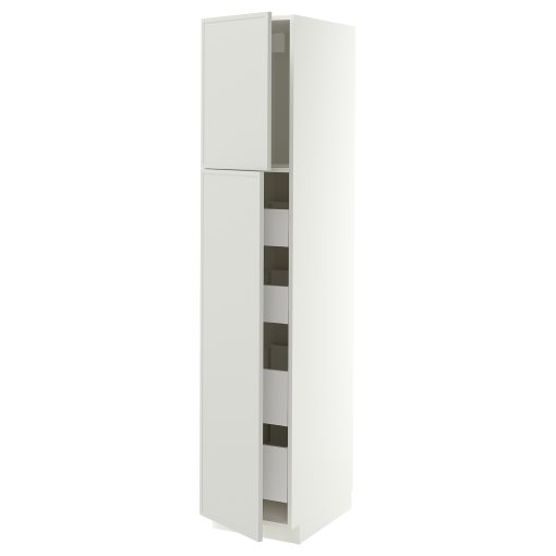 METOD, high cabinet with 2 doors/4 drawers, 40x60x200 cm, 596.048.71
