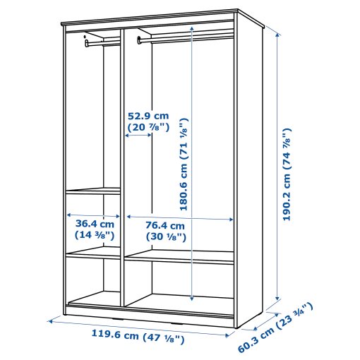 SONGESAND, wardrobe, 603.751.33