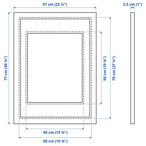 EDSBRUK, frame, 50x70 cm, 604.273.30