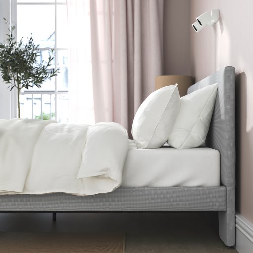 GLADSTAD, upholstered bed, 140x200 cm, 604.904.49