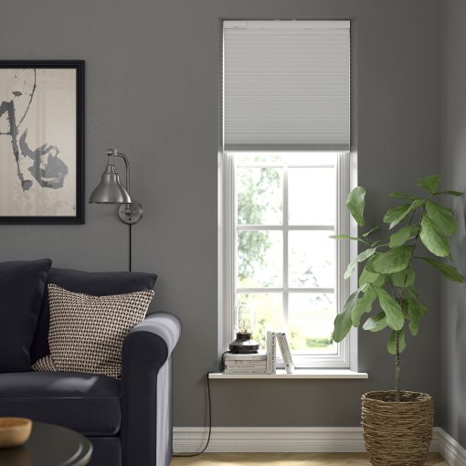 TREDANSEN, block-out cellular blind wireless/battery-operated, 60x195 cm, 605.124.46