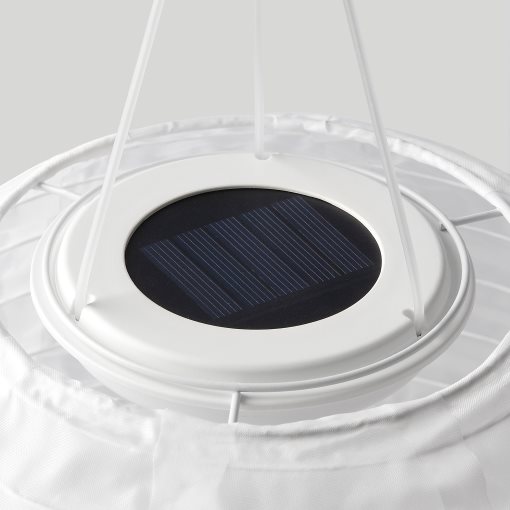 SOLVINDEN, solar-powered pendant lamp with built-in LED light source/outdoor oval, 26 cm, 605.144.93