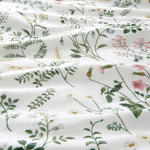 TIMJANSMOTT, duvet cover and 2 pillowcases/floral pattern, 240x220/50x60 cm, 605.225.96