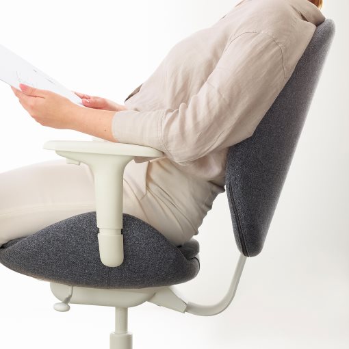 HATTEFJÄLL, office chair with armrests, 605.389.60