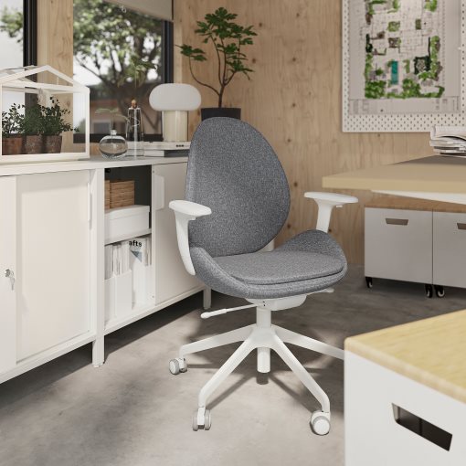 HATTEFJÄLL, office chair with armrests, 605.389.60