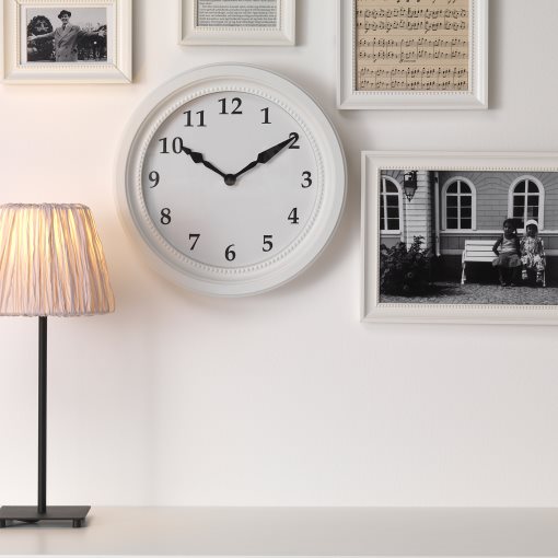 SÖNDRUM, wall clock low-voltage, 35 cm, 605.408.64
