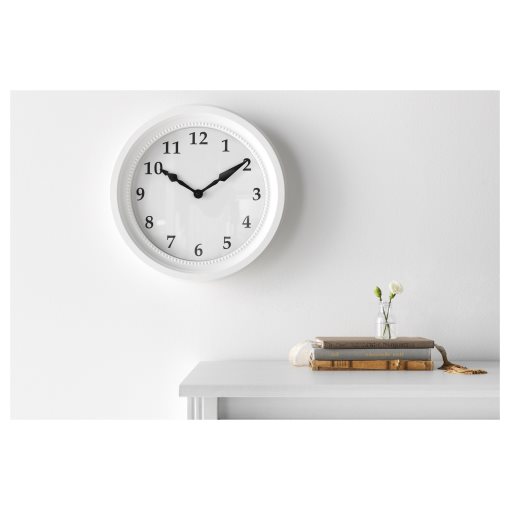 SÖNDRUM, wall clock low-voltage, 35 cm, 605.408.64