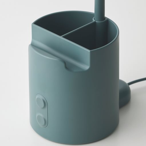 BRUNBÅGE, φωτιστικό γραφείου με αποθήκευση/ενσωματωμένο φωτισμό LED/συμβατός με ροοστάτη, 605.421.70