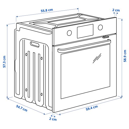 FORNEBY, forced air oven with direct steam/IKEA 500, 605.568.88