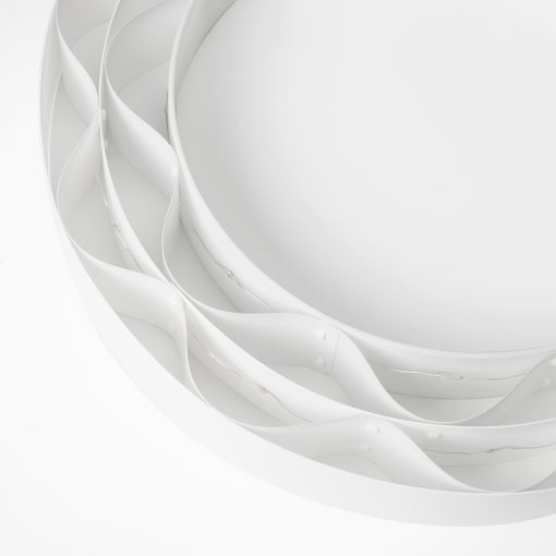STRÅLA, pendant lamp with built-in LED light source/ring shaped/battery-operated, 37 cm, 605.629.74