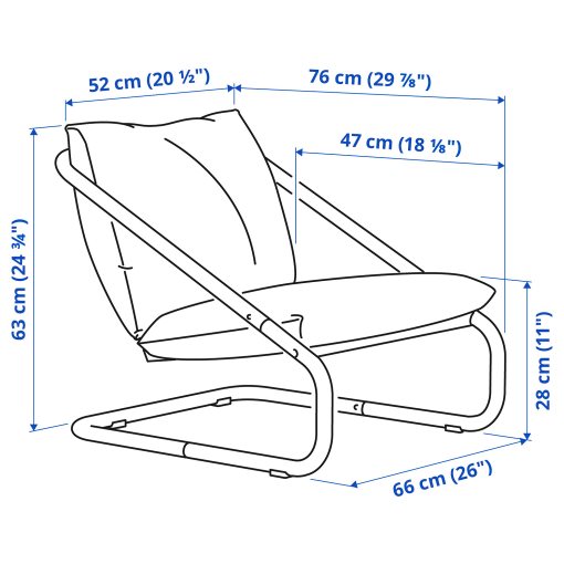 ONNESTAD, armchair frame, 605.741.42