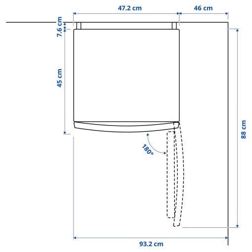 TILLREDA, ψυγείο ελεύθερο, 43 l, 605.787.29