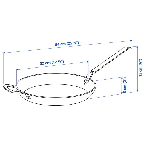 VARDAGEN, frying pan, 32 cm, 605.813.45
