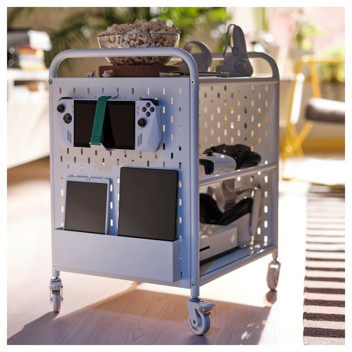 BRÄNNBOLL, shelving unit on castors, 56x62 cm, 605.862.58