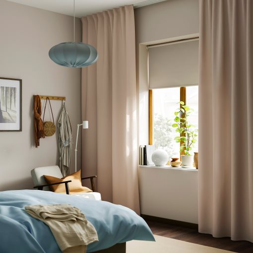 SANELA, curtains 1 pair, 140x300 cm, 605.898.79