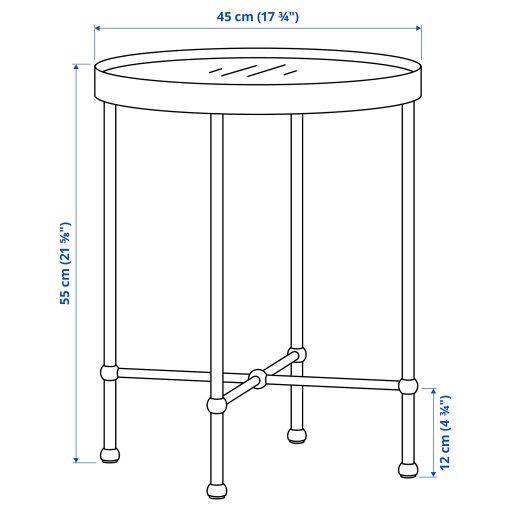 TORSJÖ, side table, 45 cm, 605.904.15